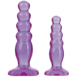 Doc Johnson Crystal Jellies Anal Trainer Kit Clear 2-Piece Set Doc Johnson Crystal Jellies Anal Trainer Kit Clear 2-Piece Set