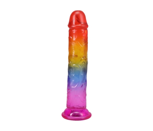 Doc Johnson Crystal Jellies Rainbow Model 7” Flexible Surface 17.8cm