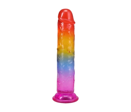 Doc Johnson Crystal Jellies Rainbow Model 7” Flexible Surface 17.8cm