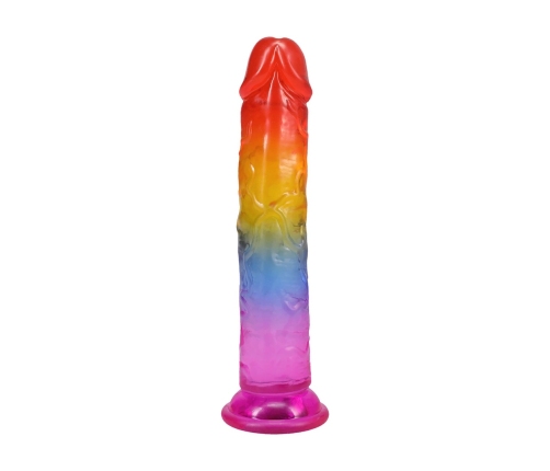 Doc Johnson Crystal Jellies Rainbow Model 7” Flexible Surface 17.8cm