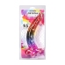 Doc Johnson Crystal Jellies Rainbow 24.1 cm Intimate Model with Suction Base