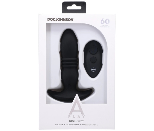 Rise - Silicone Anal Plug with Remote Control