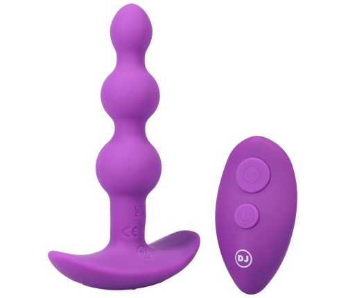 Beaded Vibe - Silicone Anal Plug with Remote Control