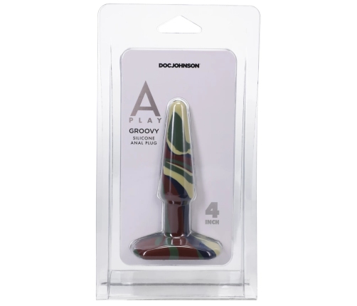 Groovy - Silicone Anal Plug - 4 / 10 cm - Camouflage