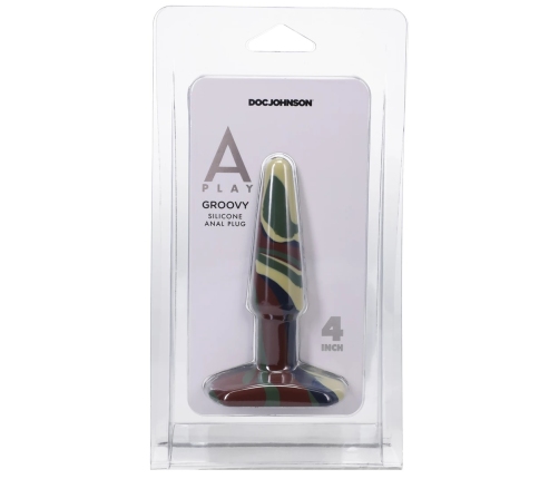 Groovy - Silicone Anal Plug - 4 / 10 cm - Camouflage