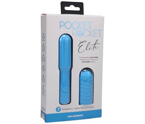 Elite - Mini Vibrator with Interchangeable Attachment - 4 / 10 cm