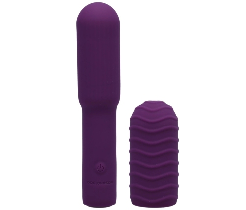 Elite - Mini Vibrator with Interchangeable Attachment - 4 / 10 cm