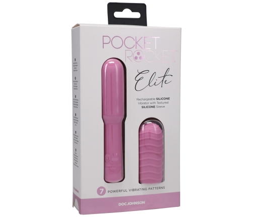 Elite - Mini Vibrator with Interchangeable Attachment - 4 / 10 cm