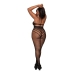 Fishnet Bodystocking Teddy - Plus Size - Black