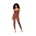 Catsuit Bodystocking and Shrug Diamond - One Size - Brown
