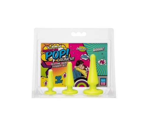 Launch! Silicone Anal Trainer Set - Yellow