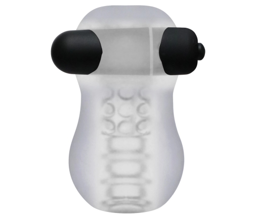 GoodHead - Helping Head Pro - Vibrating Masturbator Sleeve - Frost