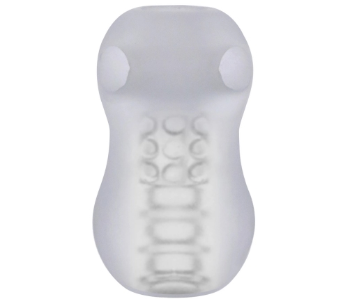 GoodHead - Helping Head Pro - Vibrating Masturbator Sleeve - Frost