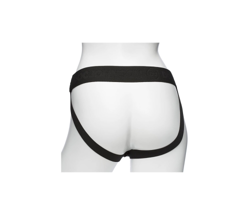 Doc Johnson Body Extensions Silicone Harness Vibrating Set, Black