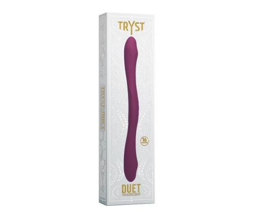 Duet - Double Ended Vibrator with Wireless Remote - Berry