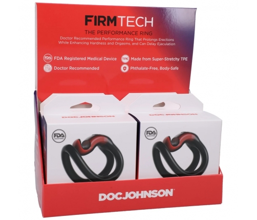 FirmTech Performance Comfort Ring 4-Pack - Adjustable Silicone System