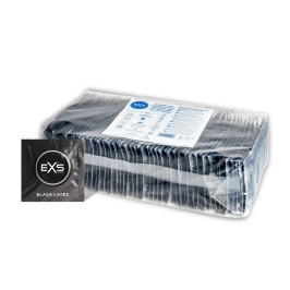 EXS Black Latex Condoms - Condoms - 100 Pieces