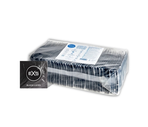 EXS Black Latex Condoms - Condoms - 100 Pieces
