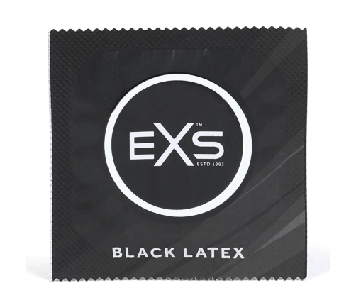EXS Black Latex Condoms - Condoms - 100 Pieces