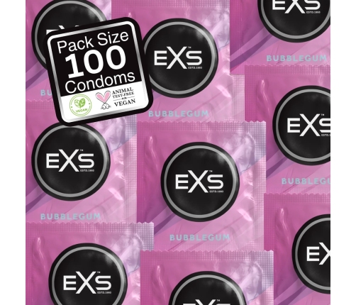 EXS Bubblegum Rap - Condoms - 100 Pieces
