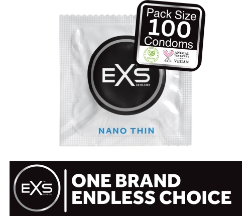 EXS Nano Thin - Condoms - 100 Pieces