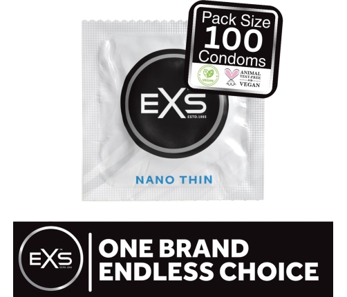 EXS Nano Thin - Condoms - 100 Pieces