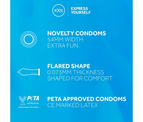 EXS Smiley Face Regular - Condoms - 100 Pieces