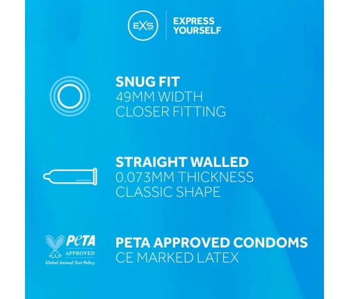 EXS Snug Fit - Condoms - 100 Pieces