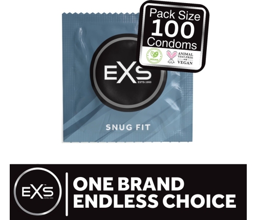 EXS Snug Fit - Condoms - 100 Pieces