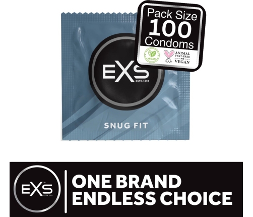 EXS Snug Fit - Condoms - 100 Pieces
