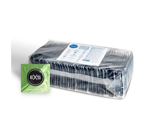 EXS 3 in 1 - Ribbed, Dotted and Flared - Condoms - 100 Pieces