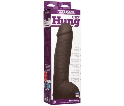 Doc Johnson Hung ULTRASKYN Intimate System 12'' Dual-Density Beige