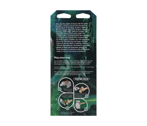 Fantasy Fuckers Serpiente Verde Silicone Intimate Machine Green-Black XL