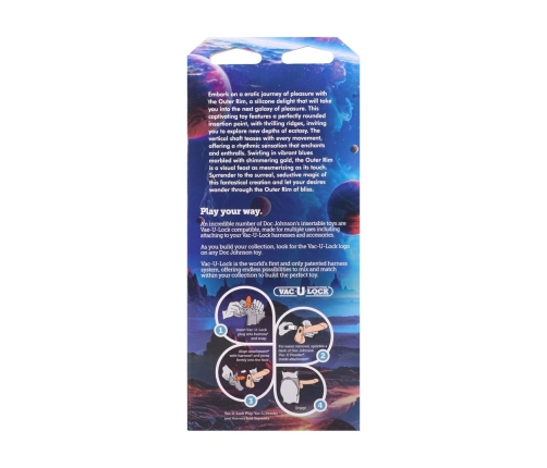 Fantasy Fuckers Outer Rim Silicone Intimate Device Blue-Gold Large