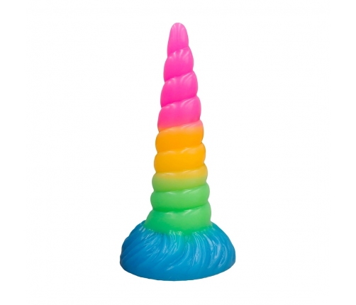 Fantasy Fuckers Celestial Unicorn Horn Multicolor Glow Silicone Model