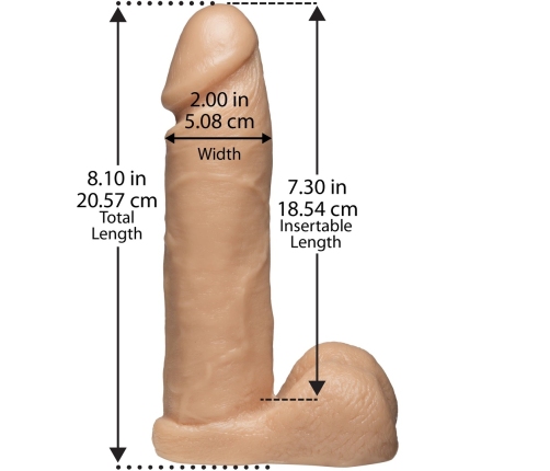 Realistic Cock + Ultra Harness - 8 / 20 cm