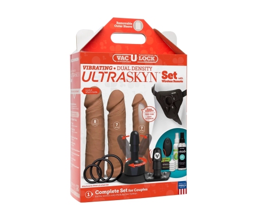 Vibrating Dual Density ULTRASKYN Toys Set + Remote Control