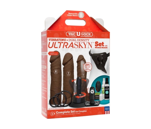 Vibrating Dual Density ULTRASKYN Toys Set + Remote Control