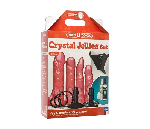 Vibrating Crystal Jellies Set + Remote Control - 2 Pieces