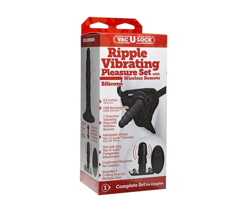 Ribbed Vibrating Pleasure Set with Remote Control