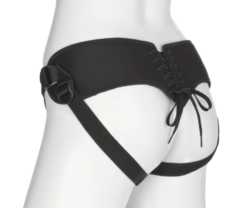Platinum Corset Harness with Plug