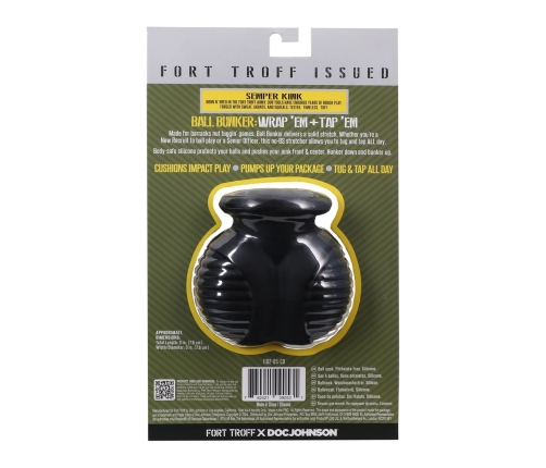 Oxballs Ball Bunker Black - Anatomical Silicone Support Ring