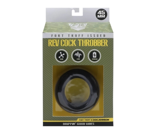 Rev Cock Throbber - Vibrating Cockring - Black