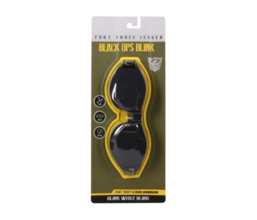 Blush Black Ops Blink Adjustable Silicone Blindfold Black