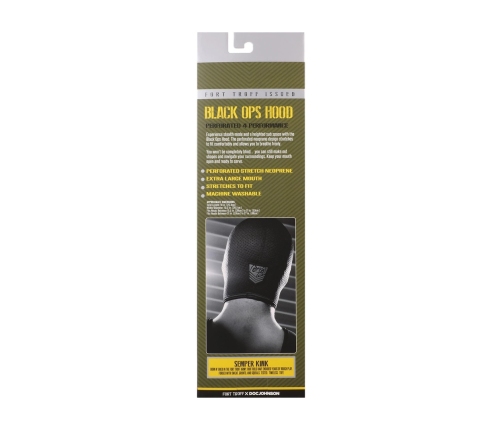 XR Brands Black Ops Hood Large Adjustable Neoprene Black