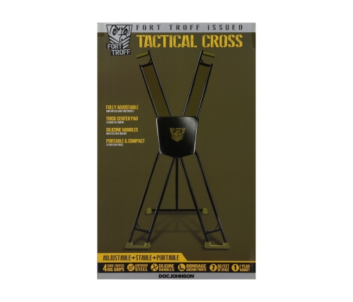 XR Brands Tactical Cross Adjustable Steel Restraint System Black/Green