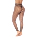 Leg Avenue 2-in-1 Fence Net Top or Stockings One Size Black
