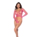 Leg Avenue Versatile Fence Net Neon Pink Top or Stockings One Size