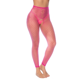 Leg Avenue Versatile Fence Net Neon Pink Top or Stockings One Size