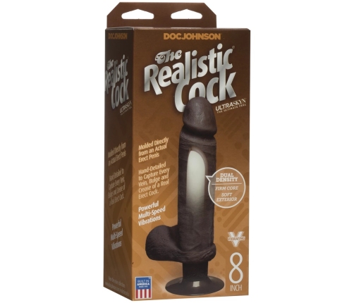 Vibrating ULTRASKYN Dildo - 8 / 20 cm
